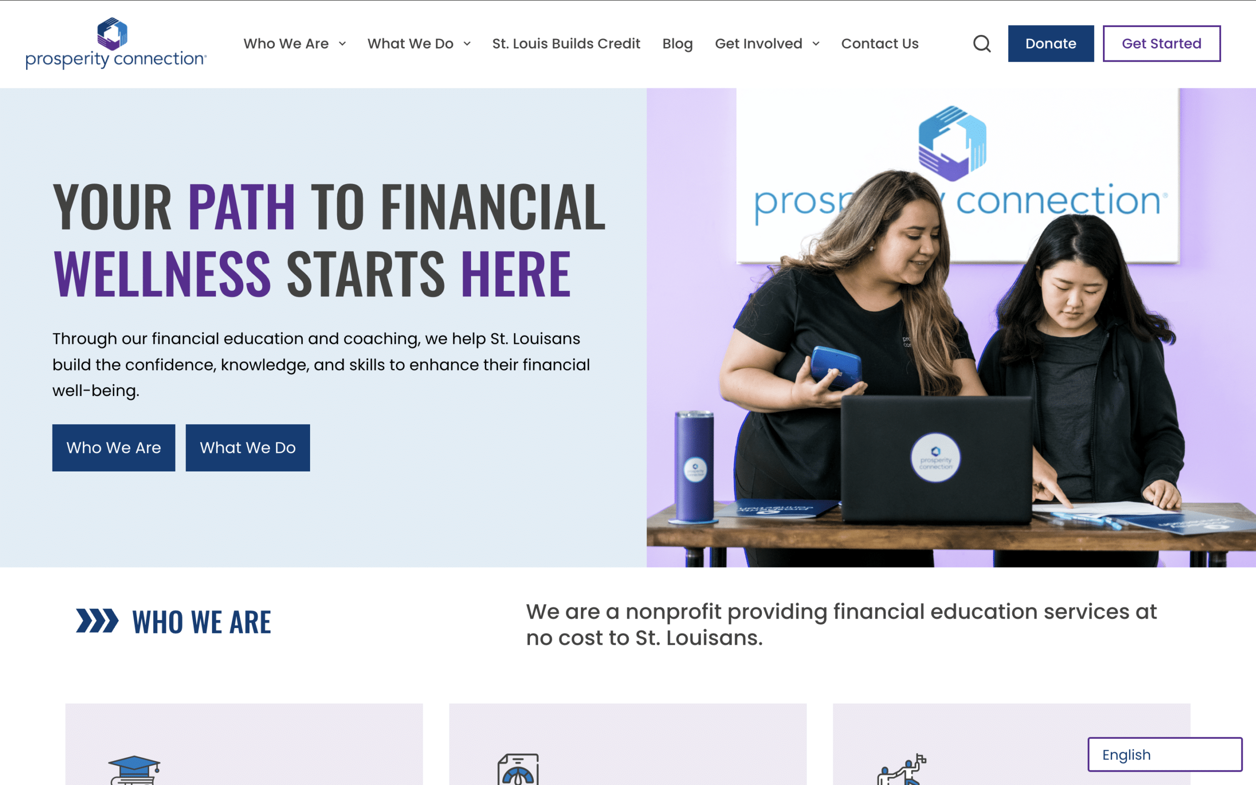 Helping Prosperity Connection Enhance Financial Knowledge in St. Louis with a Modernized Website & Improved Functionality